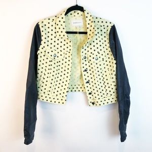 BCBGeneration Polka Dot Vegan Leather Jacket